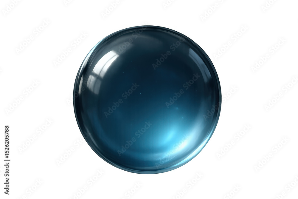 Aufkleber Glass sphere with transparent background, perfect for compositing and adding a touch of elegance to any project