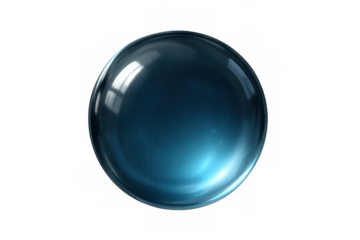 Glass sphere with transparent background, perfect for compositing and adding a touch of elegance to any project