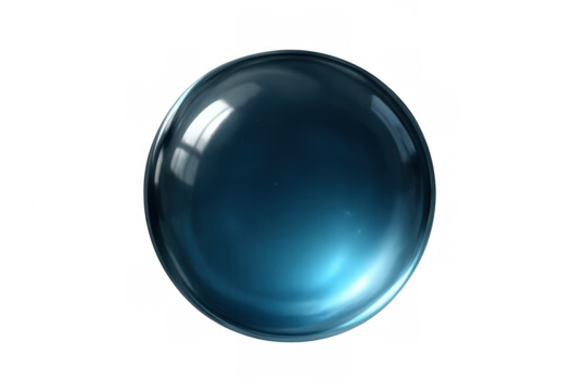 Glass sphere with transparent background, perfect for compositing and adding a touch of elegance to any project