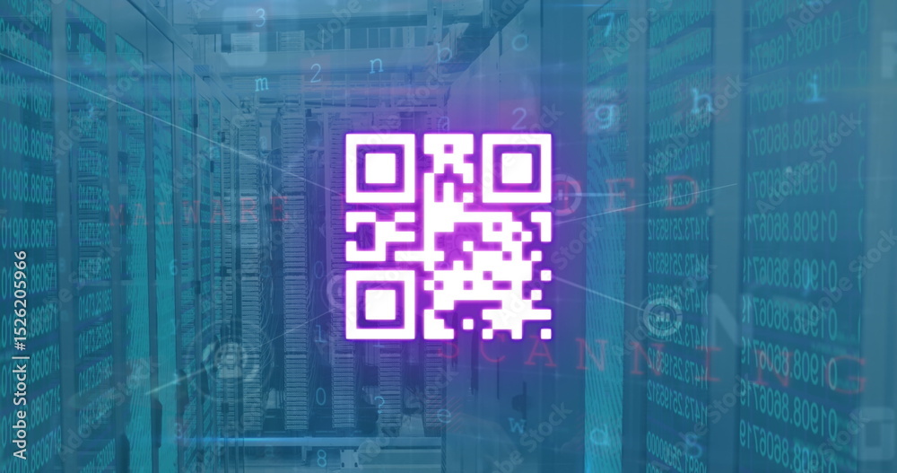 Aufkleber image of security qr code over security qr code