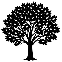 Obraz premium vector tree silhouette