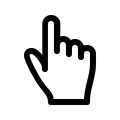 Hand icon. sign for mobile concept and web design. vector illustration