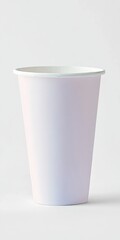 Pastel Colored Cup Mockup Featuring a White Paper Beverage Container for Takeout Drinks Photography