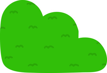 Obraz premium 나무 덤불 드로잉 아이콘(tree bush drawing icon)