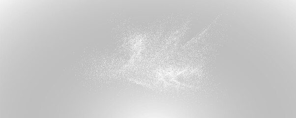 Christmas glowing bokeh confetti light and glitter texture overlay for your design. Frosting effect sugar png, salt and flour for baking, with powder white and isolated on transparent background.