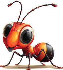 Ant 2D Cartoon Vector Mascot – Cute Insect Character Design for Kids and Branding