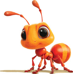 Ant 2D Cartoon Vector Mascot – Cute Insect Character Design for Kids and Branding