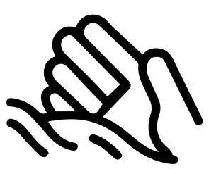 Hand Gently Touching Water Waves A Symbol of Care and Connection