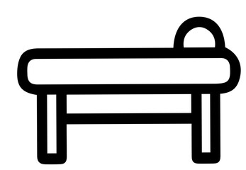 Simple bed illustration offers a minimalist style in modern design