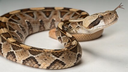 Obraz premium Gaboon Viper on studio background