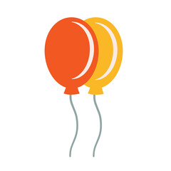 Balloon vector art, balloon clip art, balloons clip art, clip art balloons, flat design vector illustration, isolated on white background © logomimi