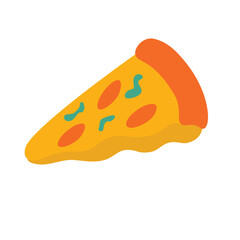 Pizza vector graphics, pizza clip art, pizza slice clip art, clipart pizza slice, flat design vector illustration, isolated on white background
