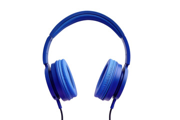 Modern Blue Headphones on White Background &ndash; 8K HD Image PNG