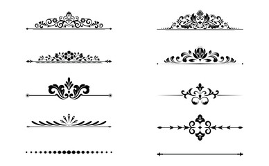 Vintage set. Floral elements for design monograms, invitations, frames, menus and labels. Graphic design of the website, cafes, boutiques, hotels, wedding invitations.