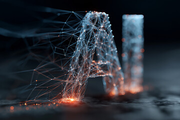 A digital illustration of an AI concept
