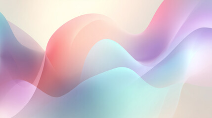 Subtle Pastel Wavy Gradient Abstract Background