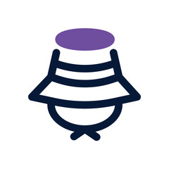 hat duotone icon. Sleek and modern vector icon for websites, mobile apps, marketing materials, and corporate design. Fully scalable and ready to use.
