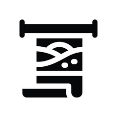 announcement glyph icon. Strong and solid vector icon for websites, mobile interfaces, presentations, and visual branding. High quality and easy to edit.