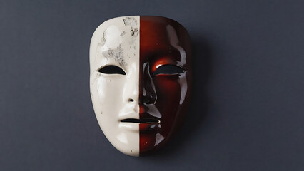 Theatrical mask with dual nature