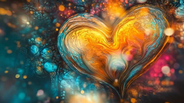 Abstract Heart: A Symphony of Colors and Emotions