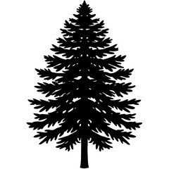 christmas tree isolated on white background