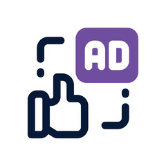 Obraz premium campaign duotone icon. Sleek and modern vector icon for websites, mobile apps, marketing materials, and corporate design. Fully scalable and ready to use.