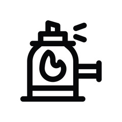 portable gas line icon. Clean and minimalist vector icon for websites, mobile apps, presentations, and logos. Fully scalable and customizable for any project.