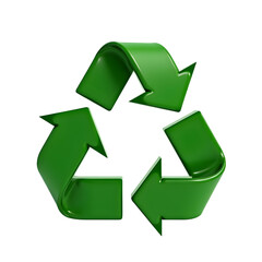 Obraz premium Deep Recycle plastic style icons 3d rendering isolated on white background, PNG transparent, 