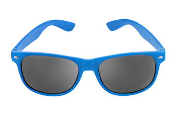 Blue Sunglasses isolated on white background
