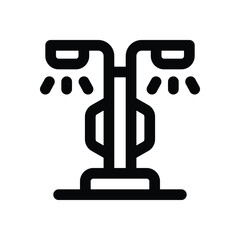 street light line icon. Clean and minimalist vector icon for websites, mobile apps, presentations, and logos. Fully scalable and customizable for any project.