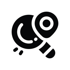 location glyph icon. Strong and solid vector icon for websites, mobile interfaces, presentations, and visual branding. High quality and easy to edit.