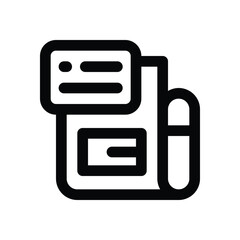newspaper line icon. Clean and minimalist vector icon for websites, mobile apps, presentations, and logos. Fully scalable and customizable for any project.