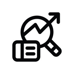 seo optimization line icon. Clean and minimalist vector icon for websites, mobile apps, presentations, and logos. Fully scalable and customizable for any project.