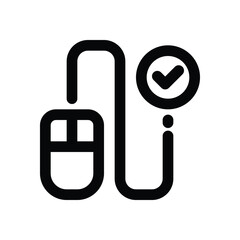 pay per click line icon. Clean and minimalist vector icon for websites, mobile apps, presentations, and logos. Fully scalable and customizable for any project.