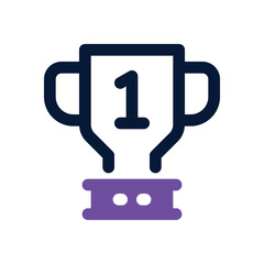 trophy duotone icon. Sleek and modern vector icon for websites, mobile apps, marketing materials, and corporate design. Fully scalable and ready to use.