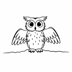 owl sitting on a branch