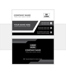 modern business card print templates, double-sided business card design template, Creative and clean corporate business card template, Luxury and elegant business card with editable vector
