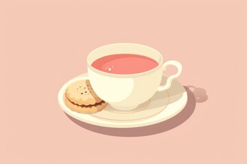 Obraz premium English afternoon tea drink beverage saucer.
