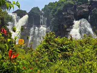 Boali waterfall in central African Republic 