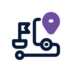 destination duotone icon. Sleek and modern vector icon for websites, mobile apps, marketing materials, and corporate design. Fully scalable and ready to use.