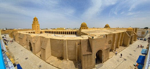 Panorama photo of Kairouan Tunisia 
