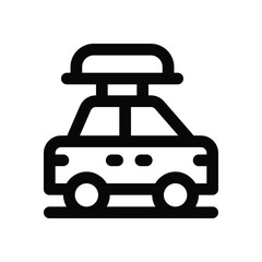 car line icon. Clean and minimalist vector icon for websites, mobile apps, presentations, and logos. Fully scalable and customizable for any project.