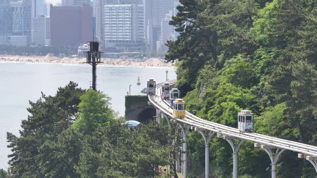Haeundae Blue Line Park - 4K Drone Video