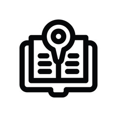 tour guide line icon. Clean and minimalist vector icon for websites, mobile apps, presentations, and logos. Fully scalable and customizable for any project.