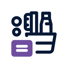 toiletry duotone icon. Sleek and modern vector icon for websites, mobile apps, marketing materials, and corporate design. Fully scalable and ready to use.