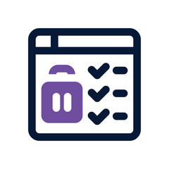 packing duotone icon. Sleek and modern vector icon for websites, mobile apps, marketing materials, and corporate design. Fully scalable and ready to use.
