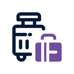 luggage duotone icon. Sleek and modern vector icon for websites, mobile apps, marketing materials, and corporate design. Fully scalable and ready to use.