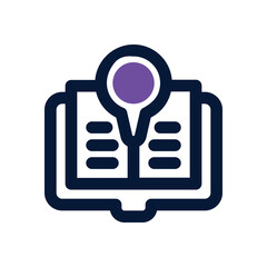 tour guide duotone icon. Sleek and modern vector icon for websites, mobile apps, marketing materials, and corporate design. Fully scalable and ready to use.
