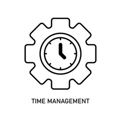 Icon a time management, isolated against a clean background.
