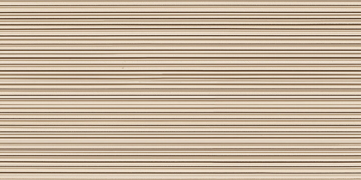 Corrugated metal texture, beige industrial steel shutter background, horizontal ribbed aluminum siding wall pattern